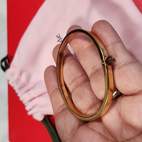 Kate Spade New York Gold Plated Bangle Bracelet. - Picture 5 of 5